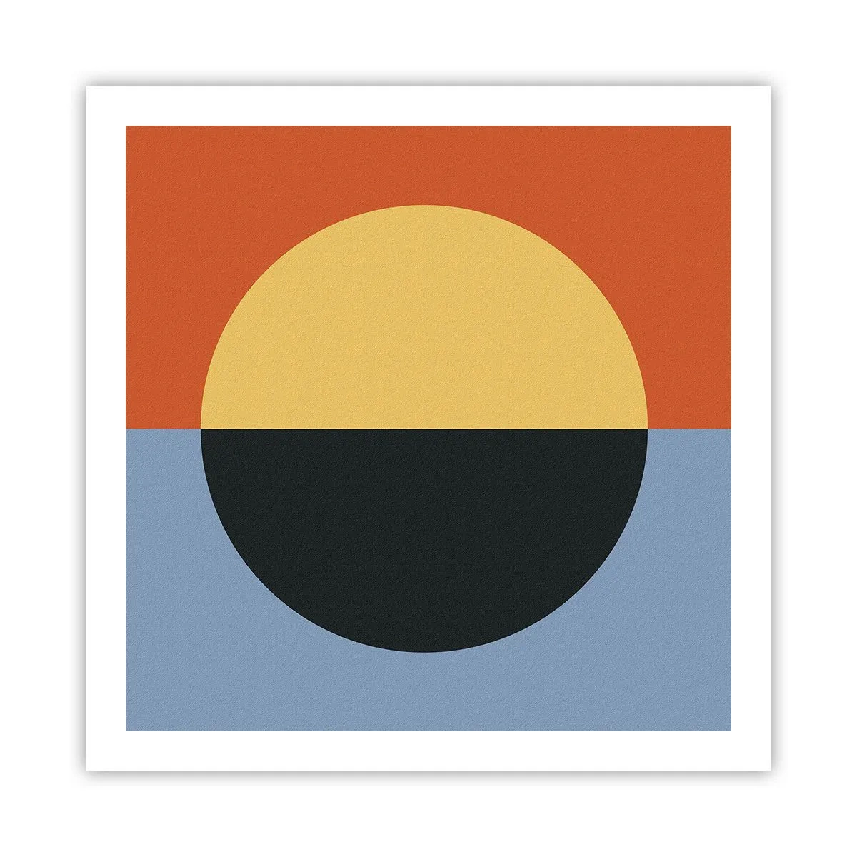 Poster - Een compositie van warmte en koelte - 60x60 cm