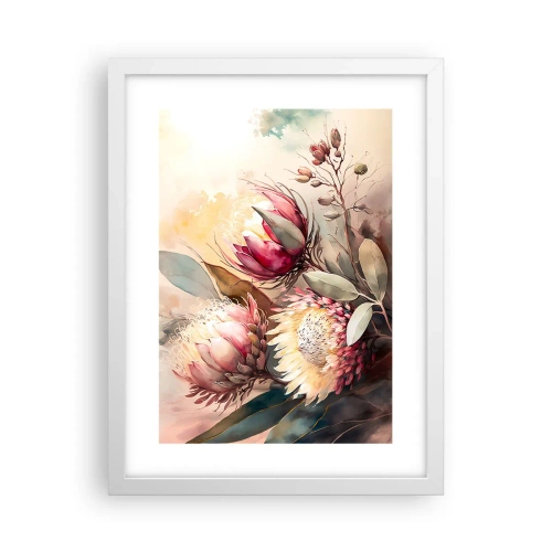 Poster in een witte lijst - In profiel en en face - 30x40 cm