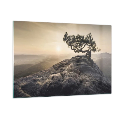 Schilderen op glas - Het leven wint altijd - 120x80 cm