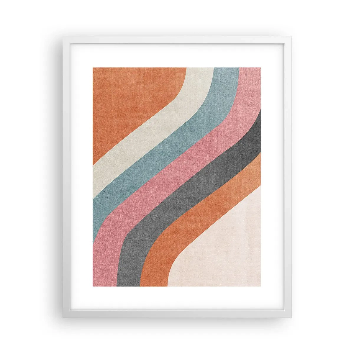 Poster in een witte lijst - Diagonale compositie – beweging - 40x50 cm