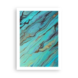 Poster - Turquoise vloed - 50x70 cm