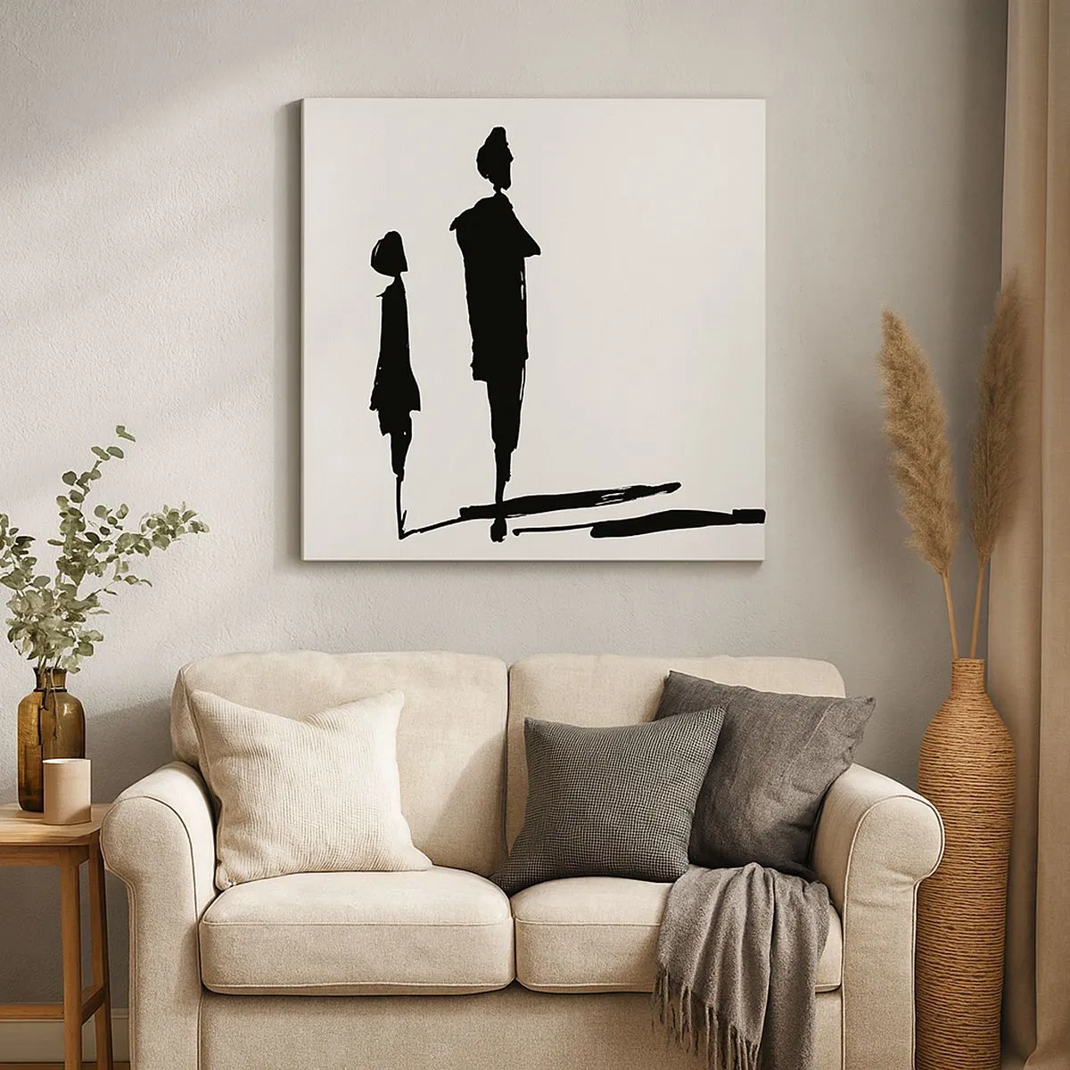 Schilderen op canvas - Zeker samen? - 30x30 cm