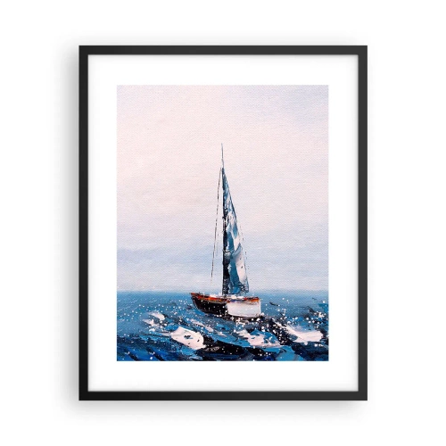 Poster in een zwarte lijst - Broederschap van de wind - 40x50 cm