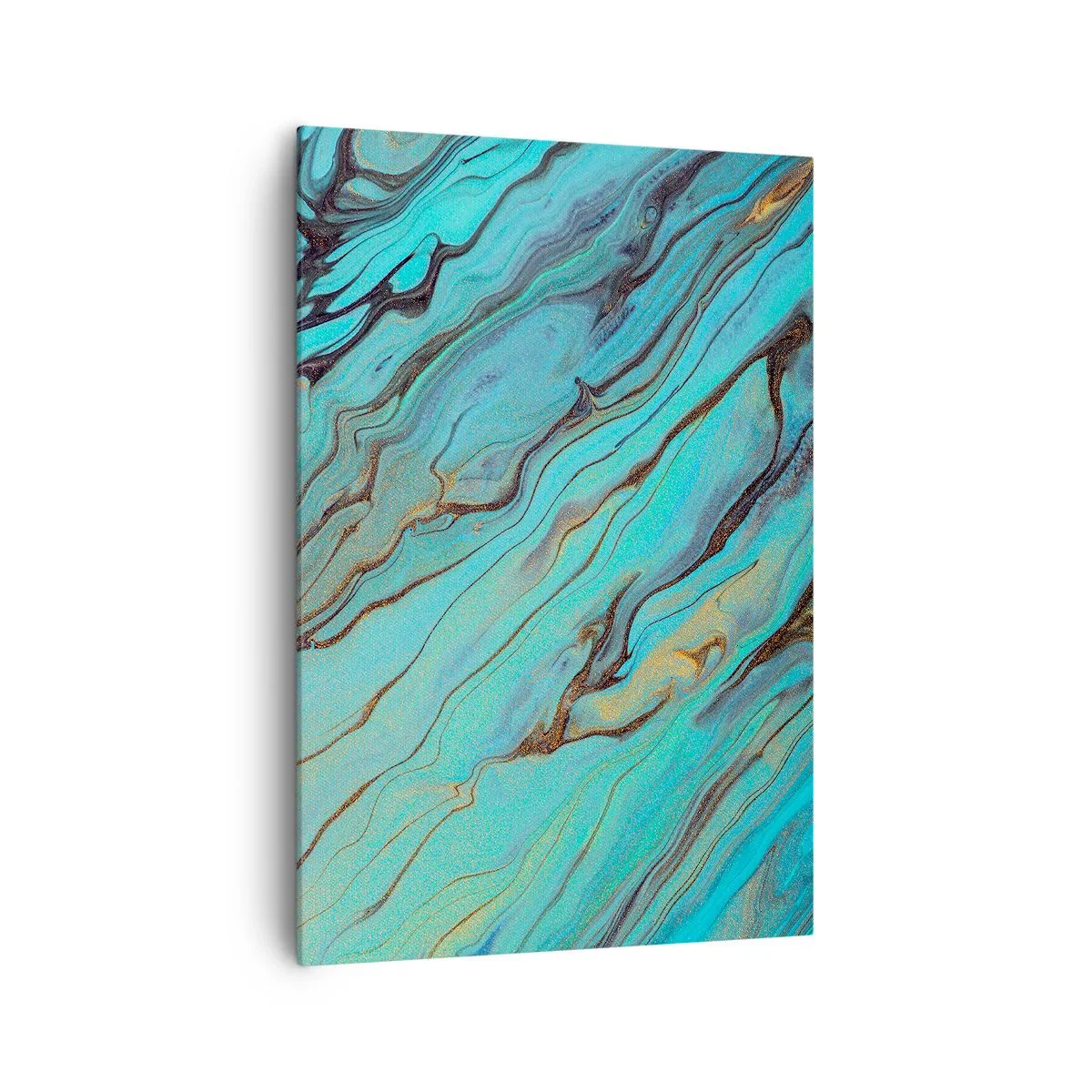 Schilderen op canvas - Turquoise vloed - 70x100 cm