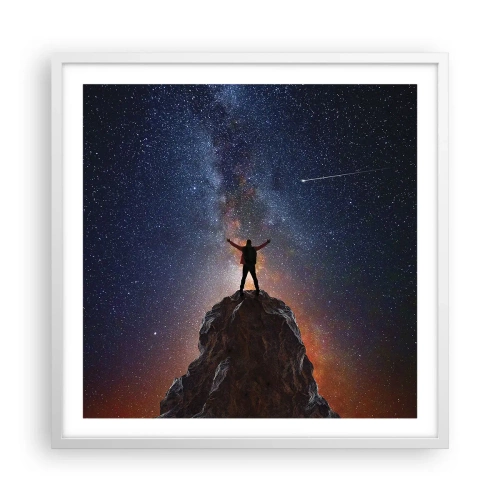 Poster in een witte lijst - De Kracht is bij mij! - 60x60 cm