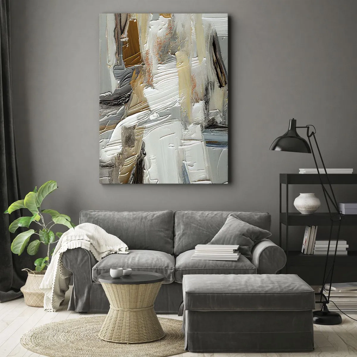 Schilderen op canvas - Kleurrijke lagen - 50x70 cm