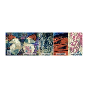 Fotobehang Monster Zelfklevend Deluxe Sticker - Subtiele kwetsbaarheid - Vlinder, Abstractie, Deel - 100x30 cm