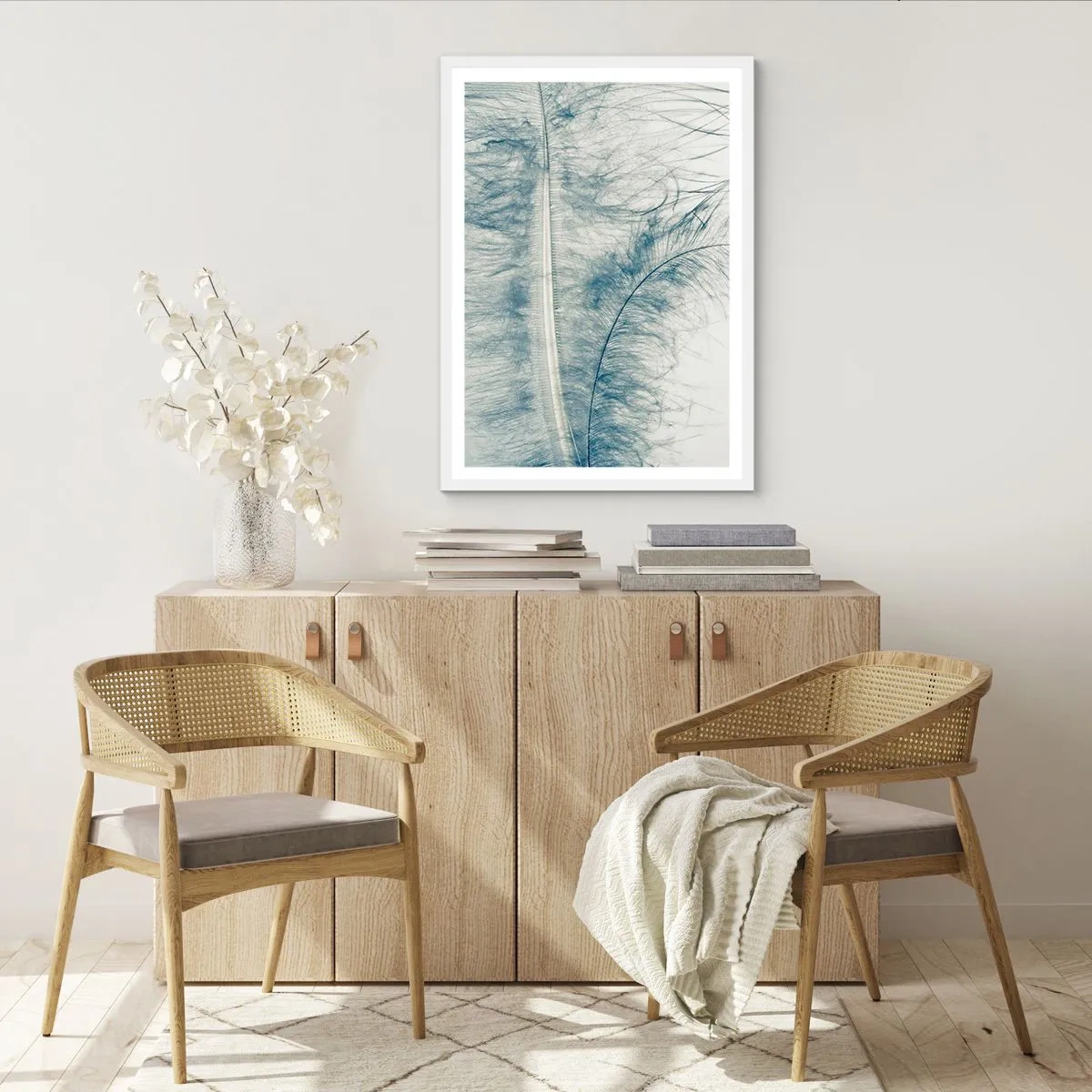 Poster in een witte lijst - Het gefluister van de natuur - 70x100 cm