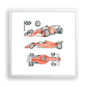 Poster in een witte lijst - Jaag je droom na - 50x50 cm