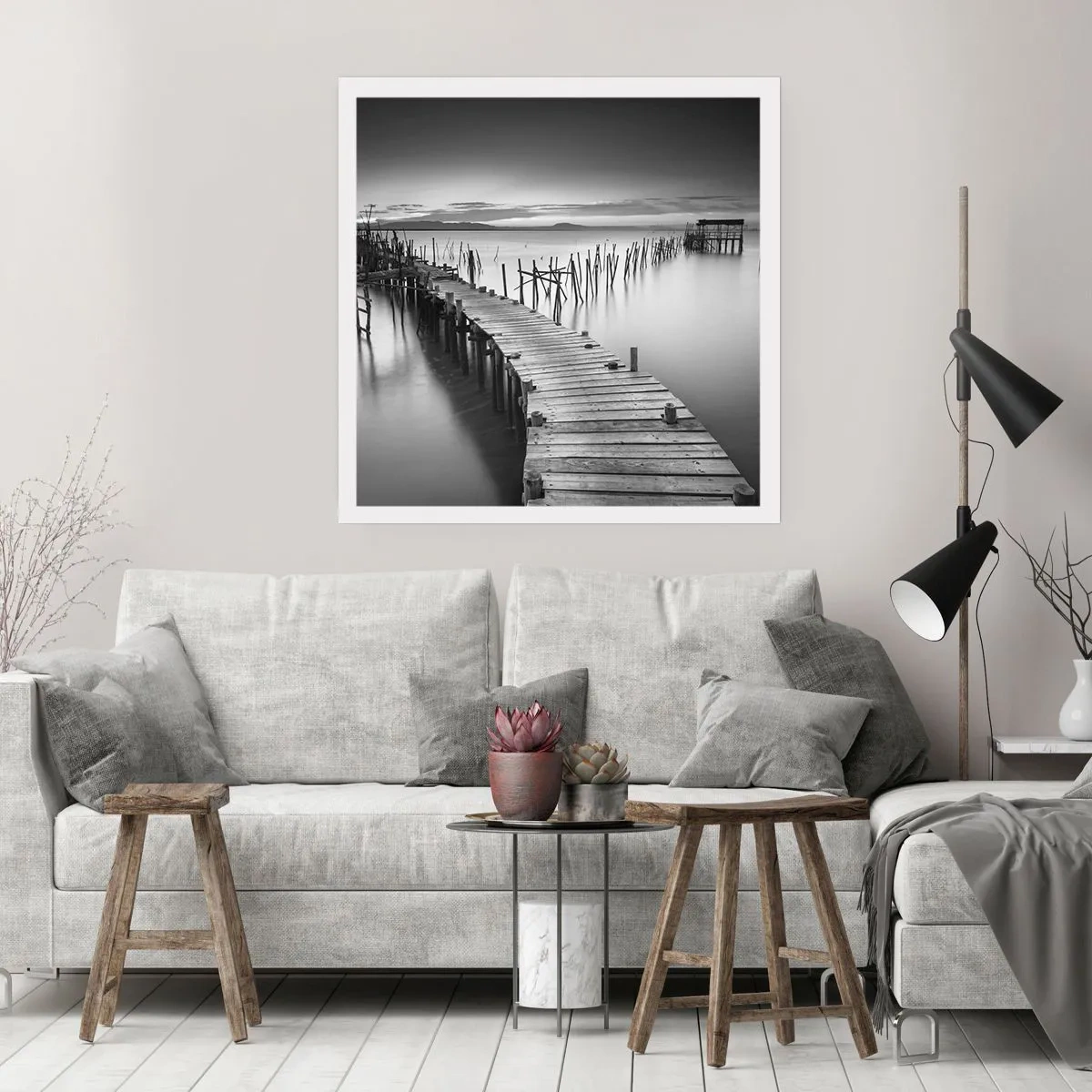 Poster - De rust van een vergeten kust - 60x60 cm