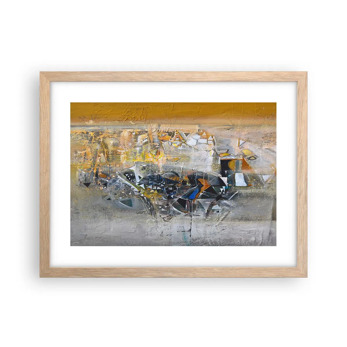 Een poster in een licht eiken lijst - Alles komt goed - 40x30 cm