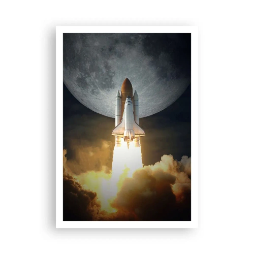 Poster - Het begin van een onaards avontuur - 70x100 cm