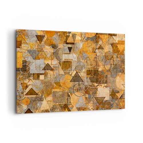 Schilderen op canvas - De wereld in vorm - 100x70 cm