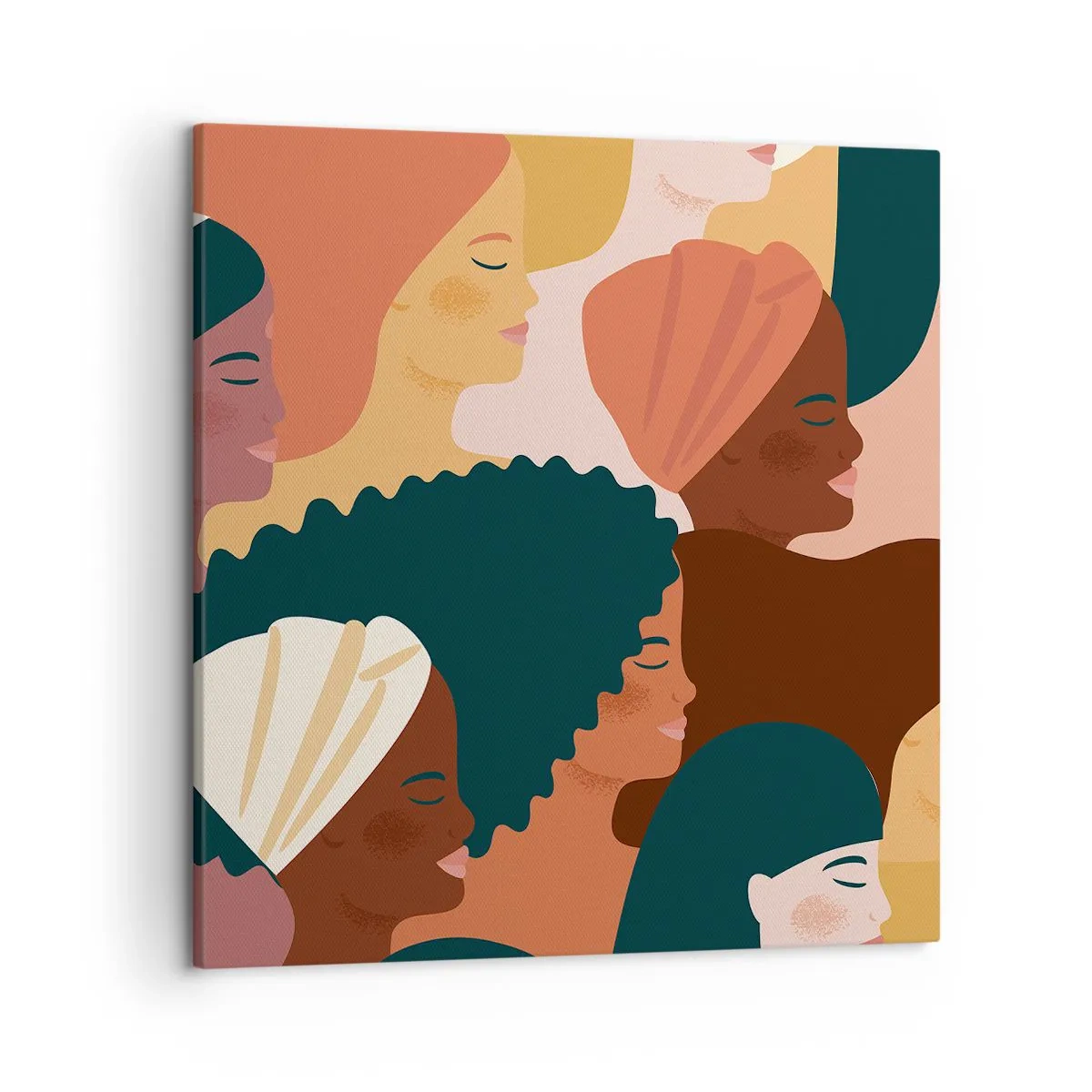 Schilderen op canvas - Alleen vrouwelijkheid - 50x50 cm