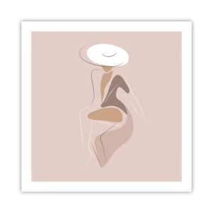 Poster - Een dame zijn - 60x60 cm