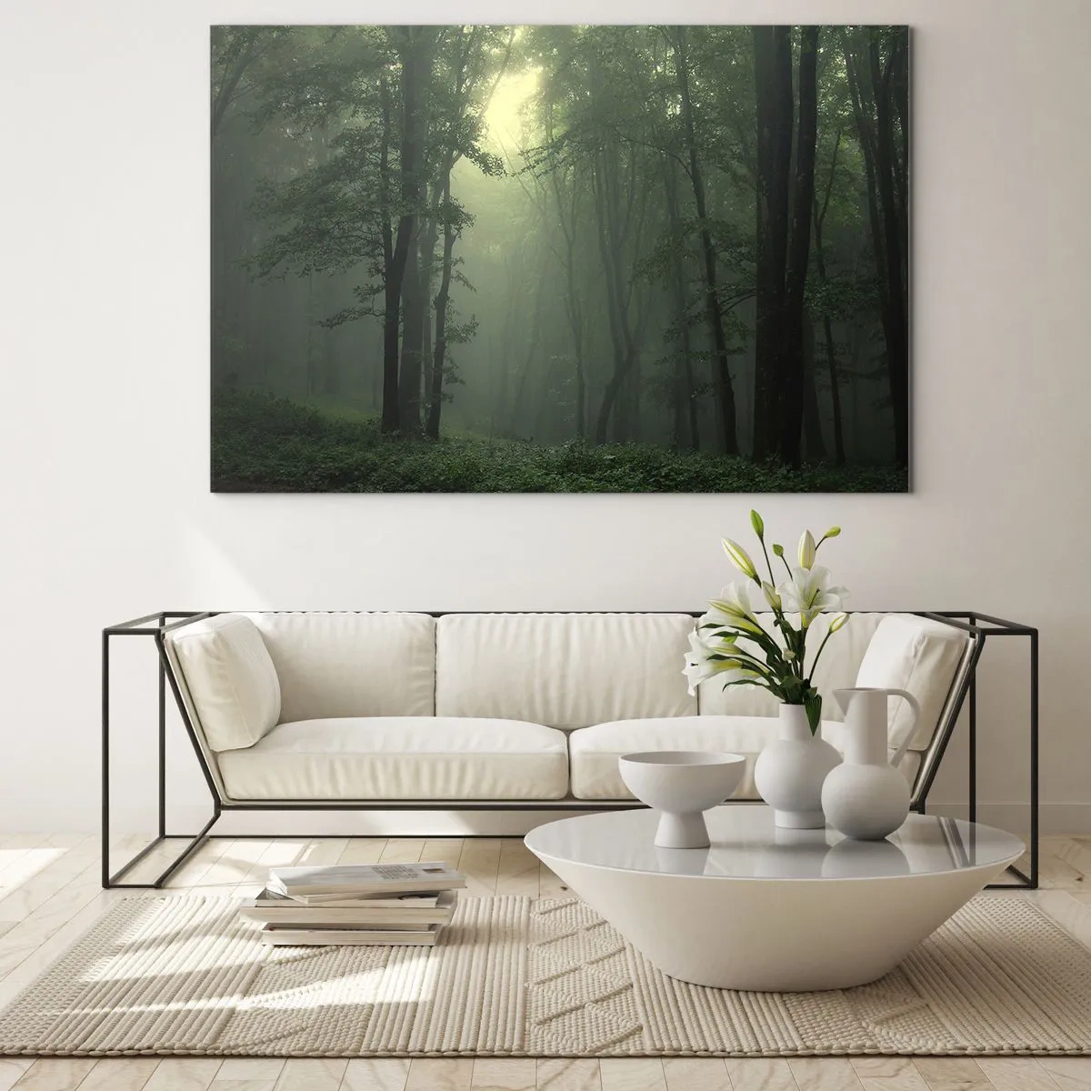 Schilderen op glas - Voordat hij wakker wordt - 100x70 cm