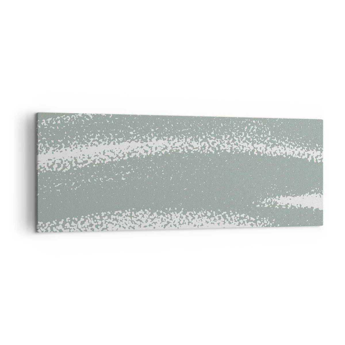 Schilderen op canvas - Abstractie in een winterklimaat - 140x50 cm