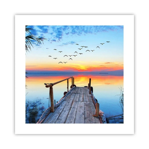 Poster - Het is tijd om terug te gaan... - 40x40 cm