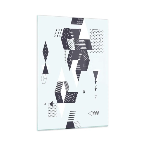 Schilderen op glas - In de ziel van een wiskundige - 80x120 cm