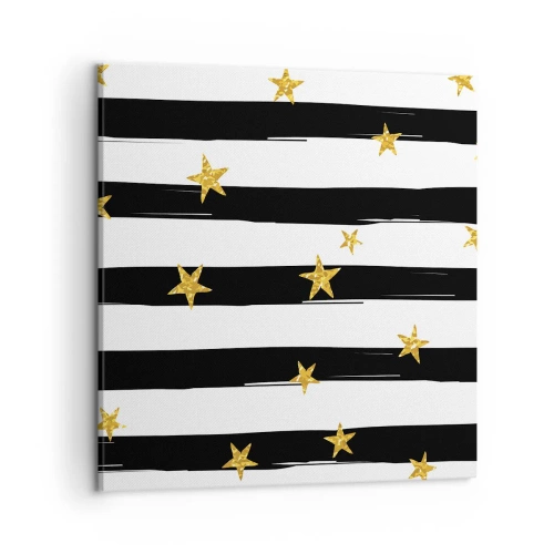 Schilderen op canvas - We zijn allemaal geboren onder een gelukkige ster - 50x50 cm