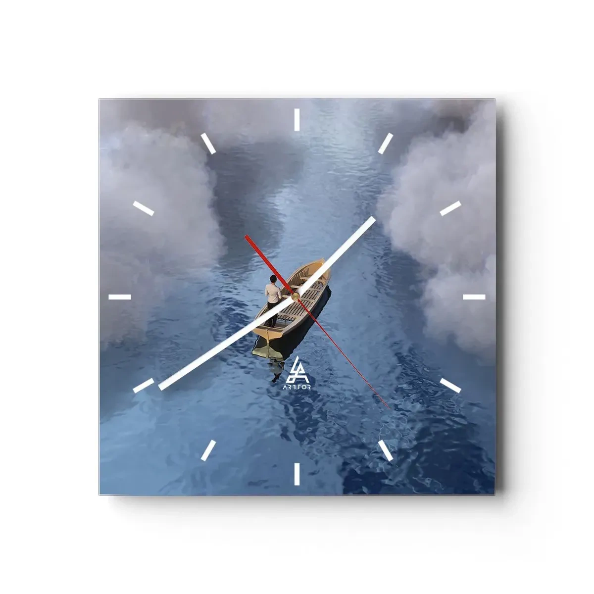 Wandklok - Klok - Leven – reis – onbekend - 40x40 cm