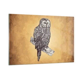 Schilderen op glas - Ingewikkelde ornamenten van wijsheid - 120x80 cm