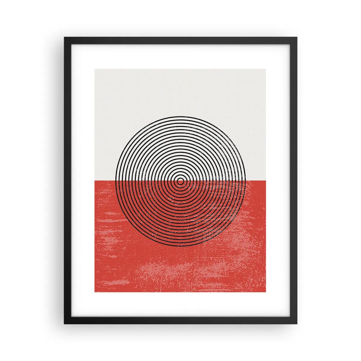 Poster in een zwarte lijst - Op de kop geslagen - 40x50 cm