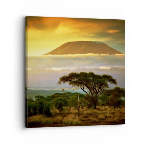 Schilderen op canvas - Een reizigersdroom - 30x30 cm