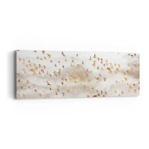 Schilderen op canvas - Het is tijd… - 90x30 cm