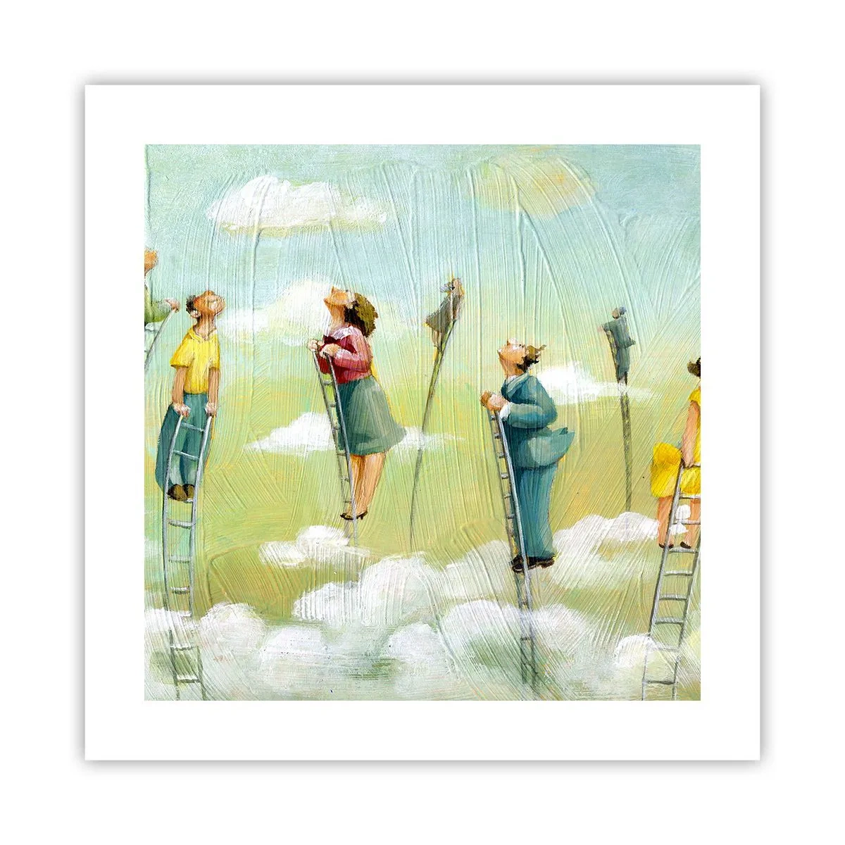 Poster - Achter je droom - 40x40 cm
