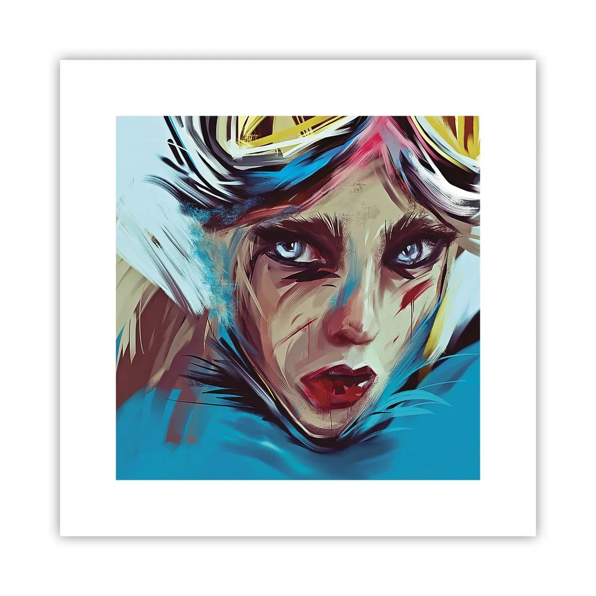 Poster - Straatvechter - 30x30 cm