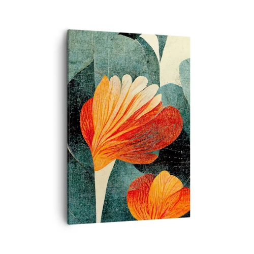 Schilderen op canvas - De hitte van de tropen en de koelte van het groen - 50x70 cm