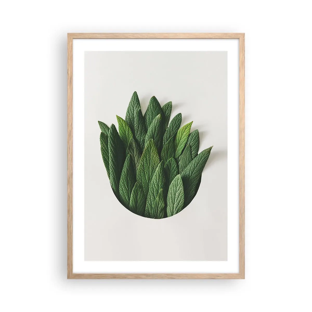 Een poster in een licht eiken lijst - Ongebreidelde nieuwsgierigheid - 50x70 cm