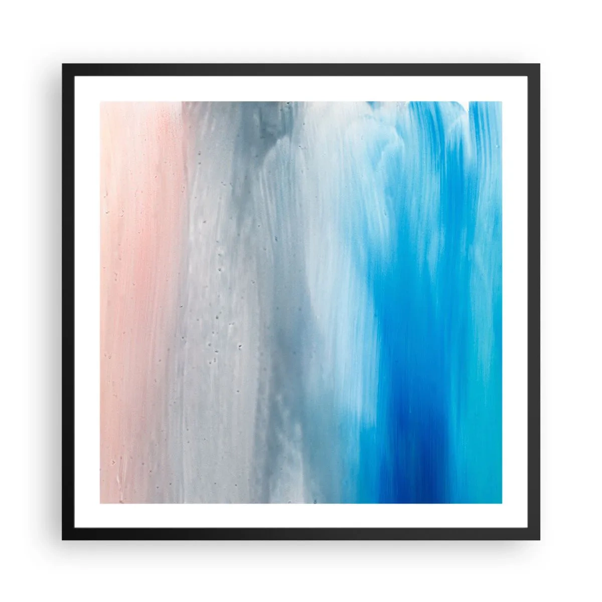 Poster in een zwarte lijst - Elementen: lucht - 60x60 cm