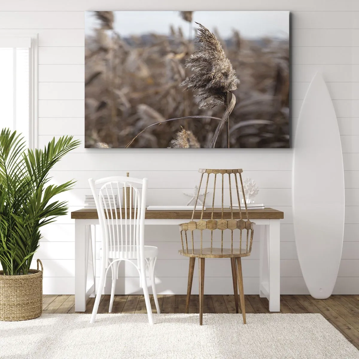 Schilderen op canvas - Tijd om met de wind mee te gaan - 120x80 cm