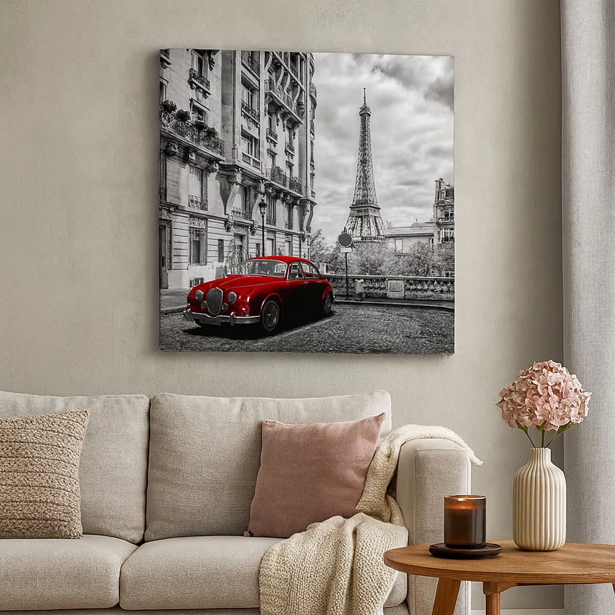 Schilderen op canvas - Roofdier in de stad - 30x30 cm