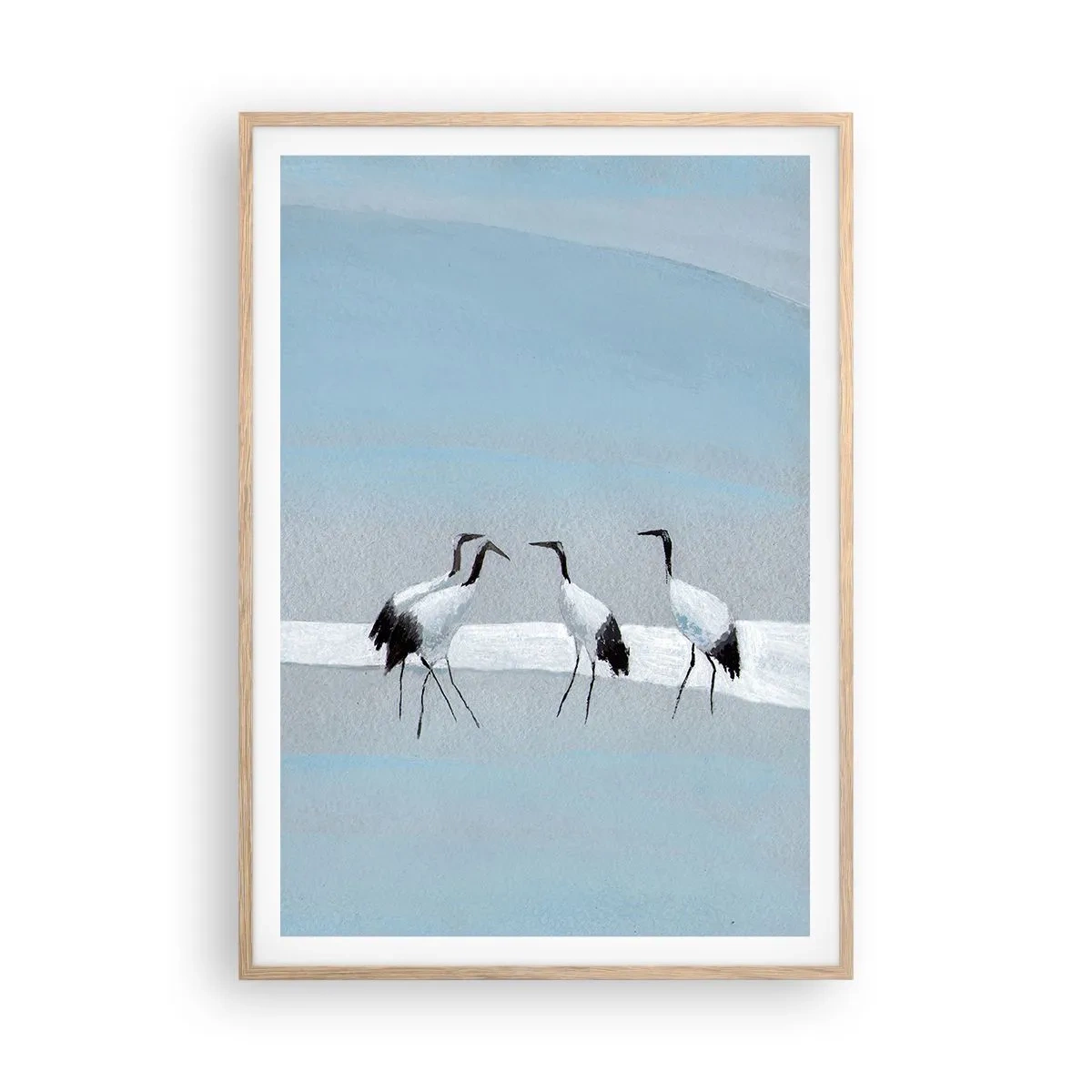 Een poster in een licht eiken lijst - Na een warme dag - 70x100 cm