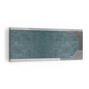 Schilderen op canvas - Compositie op niveau - 120x50 cm