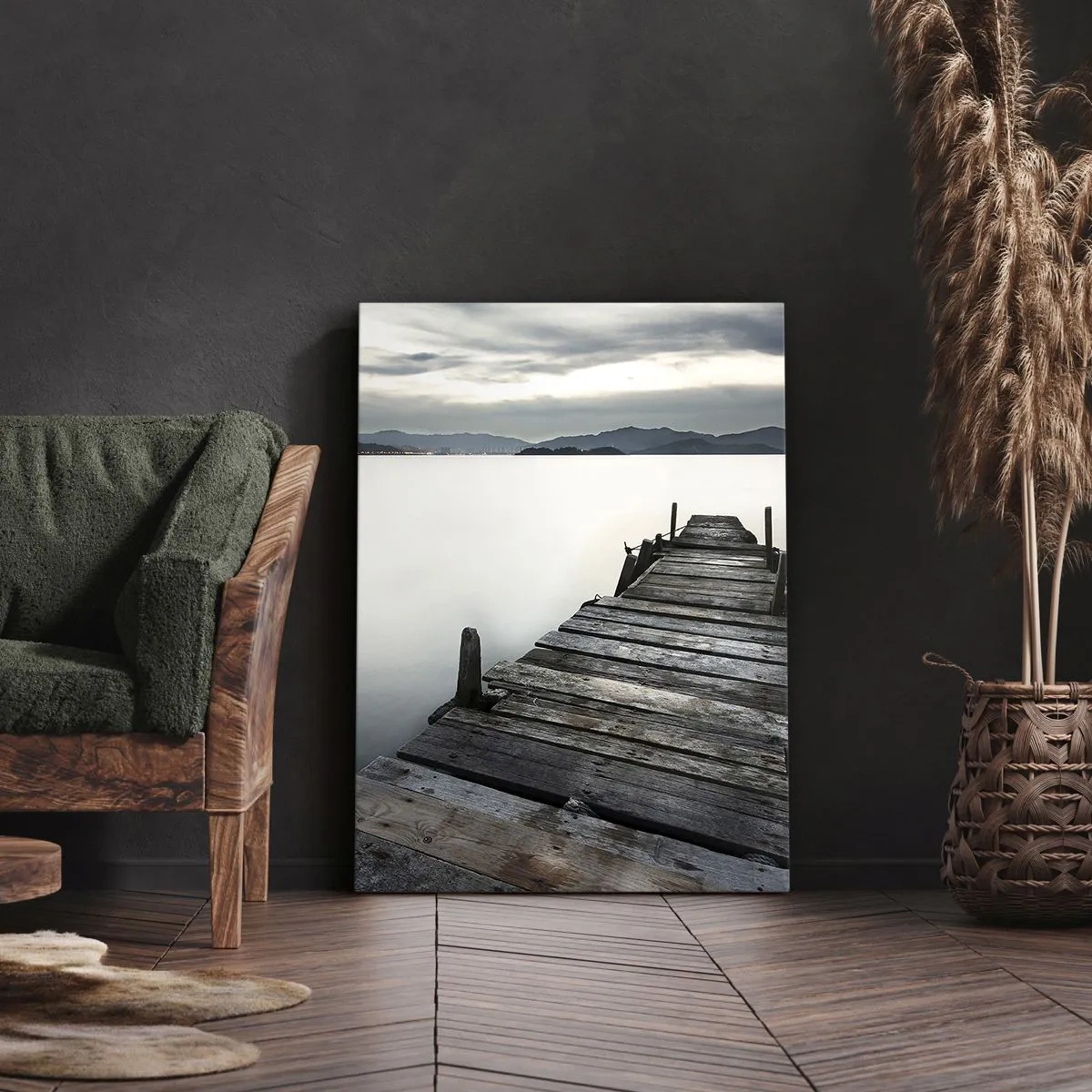 Schilderen op canvas - Dompel je onder in vrede - 45x80 cm