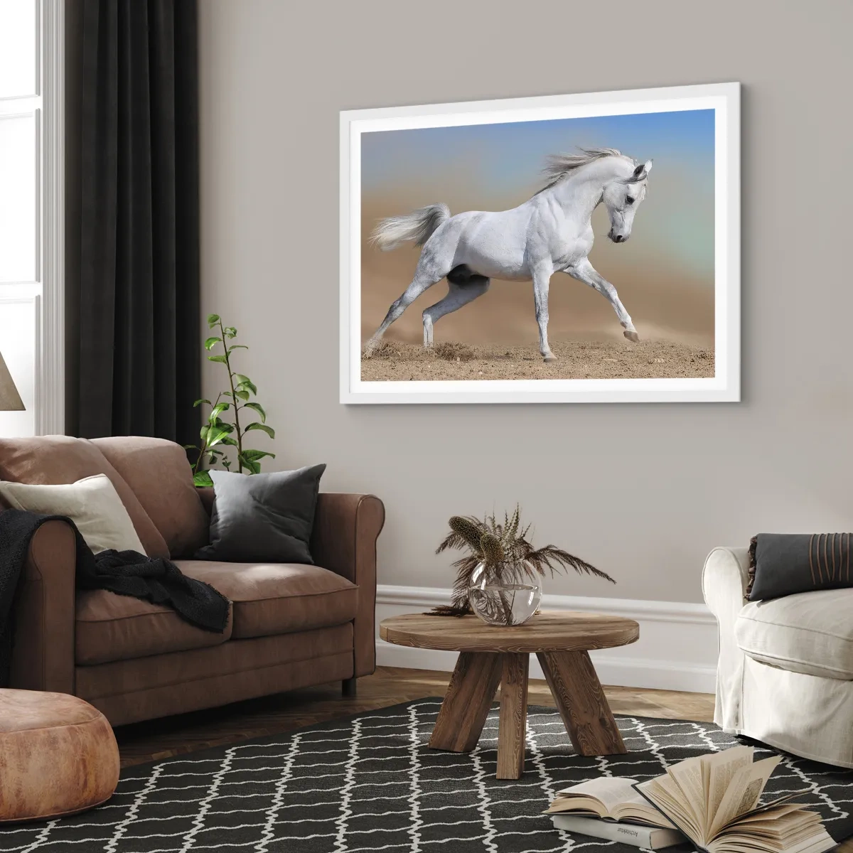 Poster in een witte lijst - Het mooiste Arabische sprookje - 100x70 cm