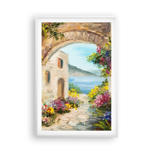 Poster in een witte lijst - De charme van een kustprovincie - 61x91 cm