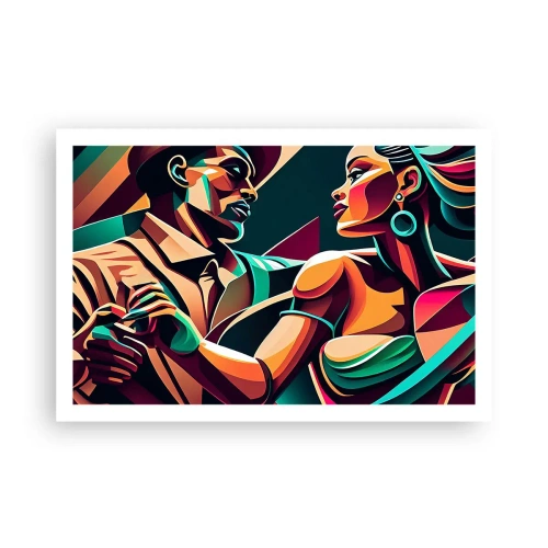 Poster - In het ritme van het hart - 91x61 cm