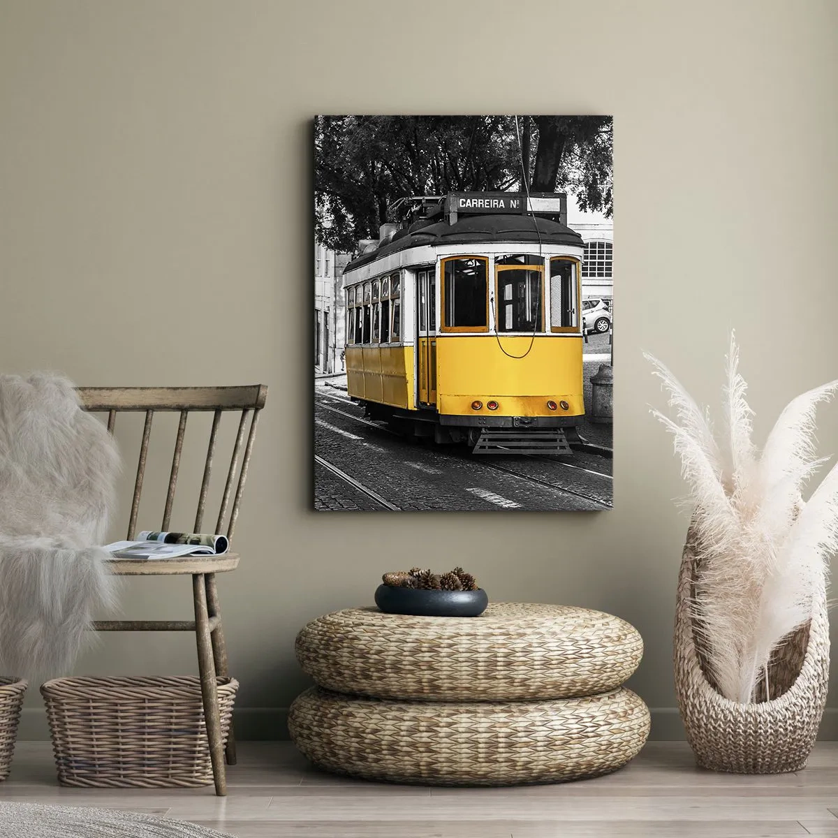 Schilderen op canvas - En op de achtergrond fado - 50x70 cm