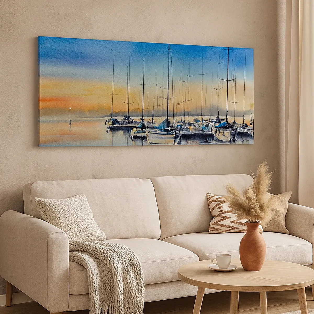 Schilderen op canvas - Einde van een goede dag - 30x30 cm