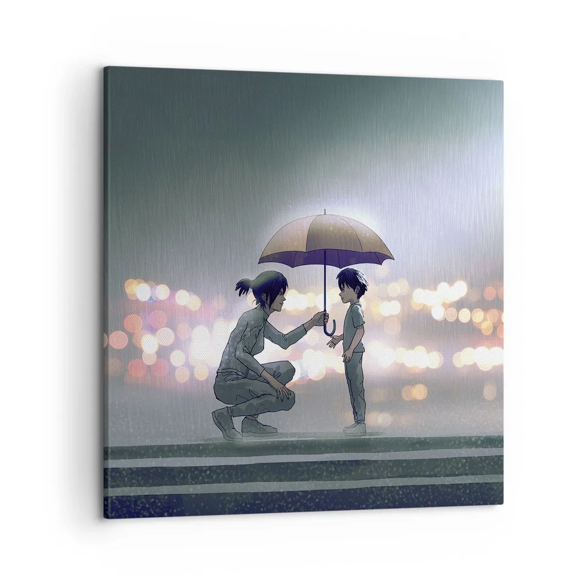 Schilderen op canvas - En het is goed nu - 50x50 cm