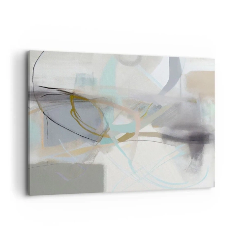 Schilderen op canvas - Mistige abstractie - 120x80 cm