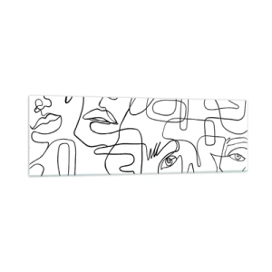 Schilderen op glas - In verwarde emoties - 160x50 cm