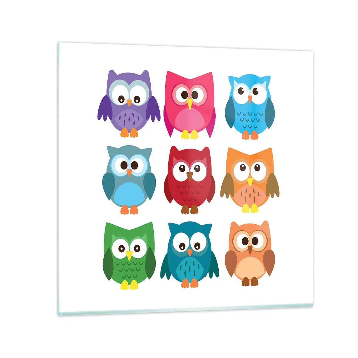 Schilderen op glas - Anders zjn kan grappig zijn - 60x60 cm