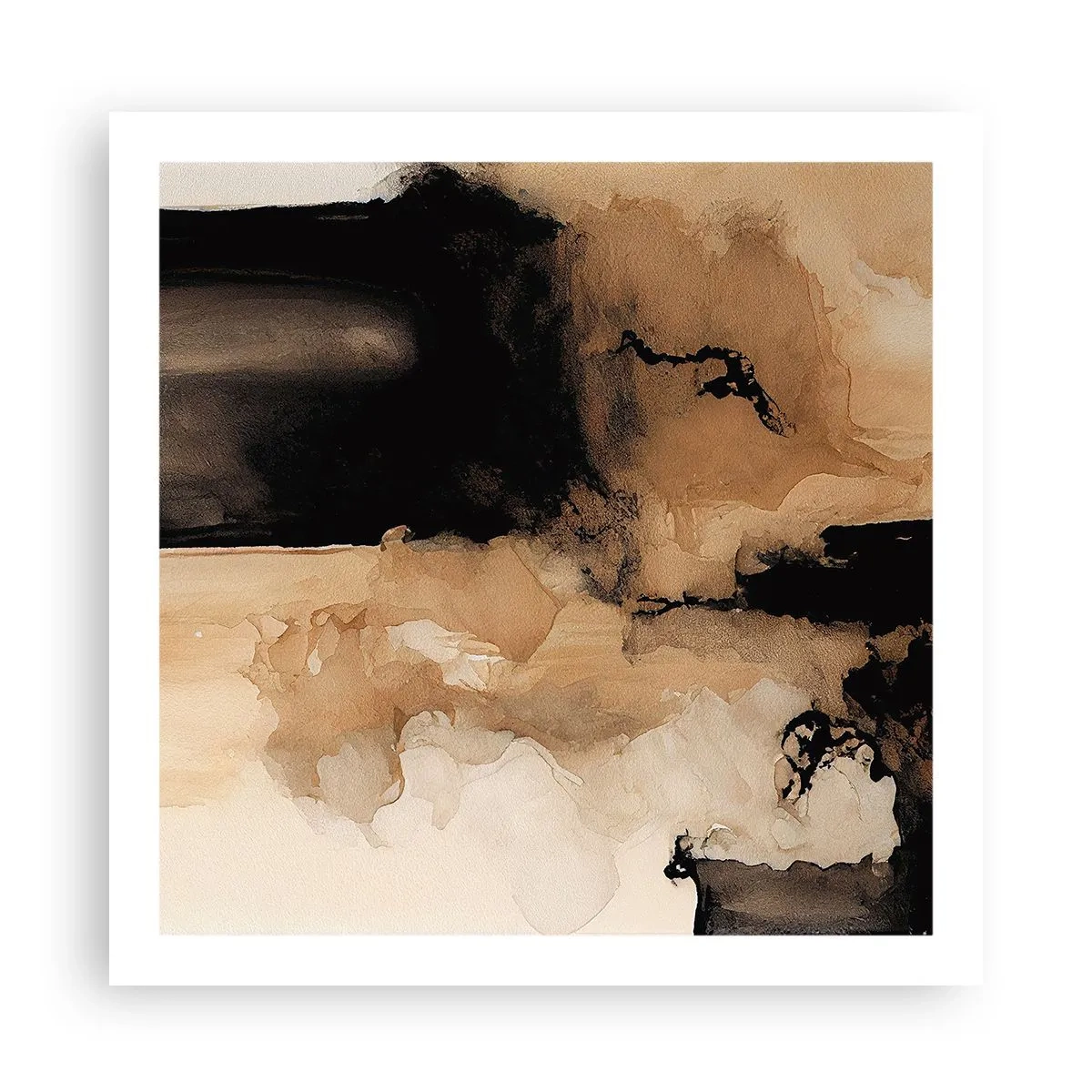 Poster - Intrigerende abstractie - 60x60 cm