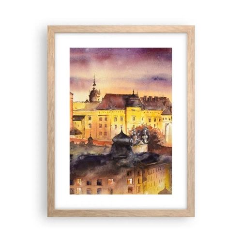 Een poster in een licht eiken lijst - Geschiedenis en sprookje - 30x40 cm